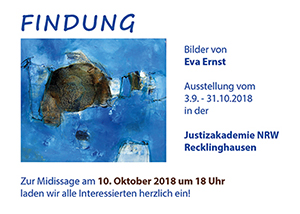 Kunst Kultur Recklinghausen; Eva Ernst Herten; Ausstellung Justizakademie NRW Recklinghausen