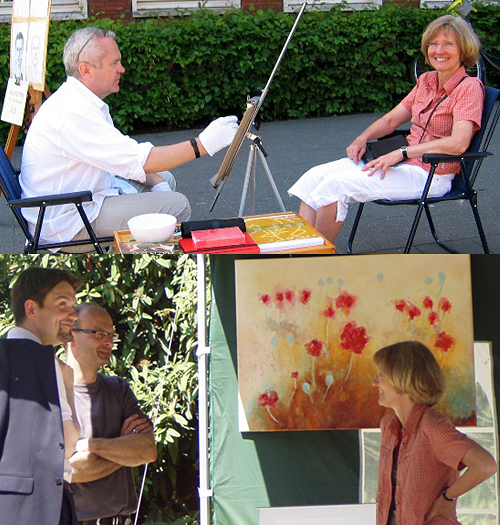 Kunst, Kultur Herten: Kunstmarkt am Rathaus Herten; Local Heroes Woche / Ruhr 2010