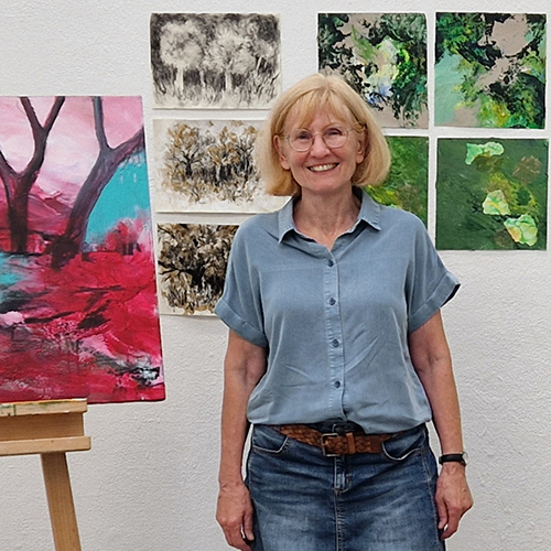 Sommerakademie Alfter, Alanus-Hochschule, Foto Eva Ernst während der Werkschau