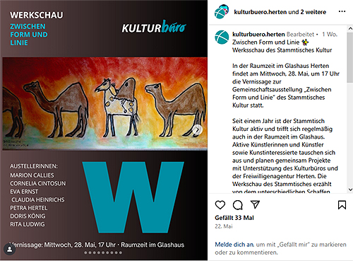 Kunst und Kultur Herten, Ausstellung, Werkschau des Stammtisches Kultur