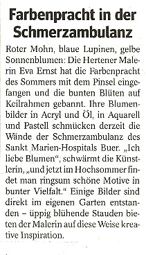 WAZ Gelsenkirchen, Schmerzambulanz Marienhospital Gelsenkirchen-Buer, Eva Ernst
