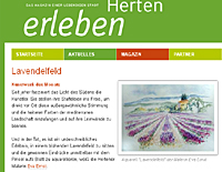 Herten erleben; Artikel Eva Ernst Herten; Kunstwerk des Monats