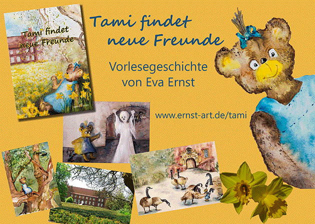 Kunst, Kultur Herten, Tami findet neue Freunde, Eva Ernst, Schlosspark Herten