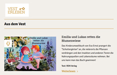 KUBI Herten, Umweltbuch Emilia und Lukas retten die Blumenwiese, Eva Ernst