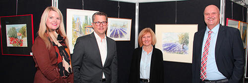 Kunst Herten Ausstellung Eva Ernst Volksbank