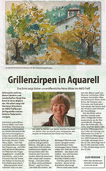 Kunst Kultur Herten; Ausstellung Eva Ernst Herten AWO