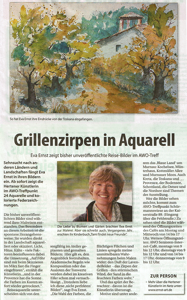 Ausstellung Eva Ernst, Herten