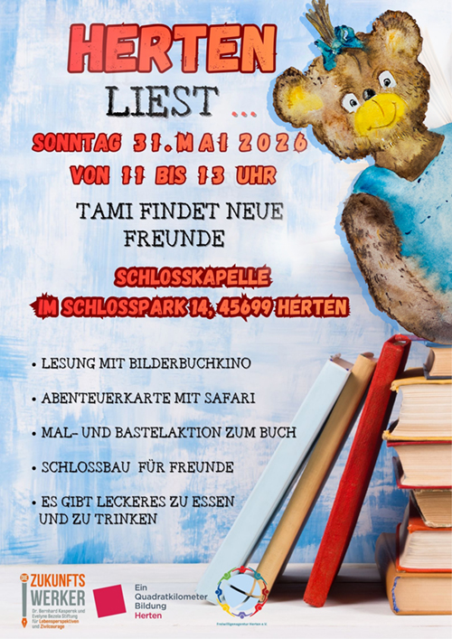Herten liest, Eva Ernst liest ihr Kinderbuch Tami findet neue Freunde